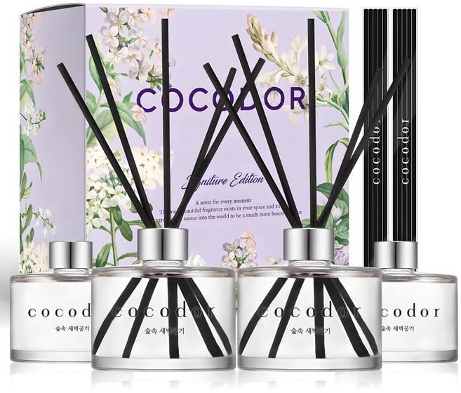 코코도르 퍼퓸 디퓨저, 숲속새벽공기, 200ml, 4개
