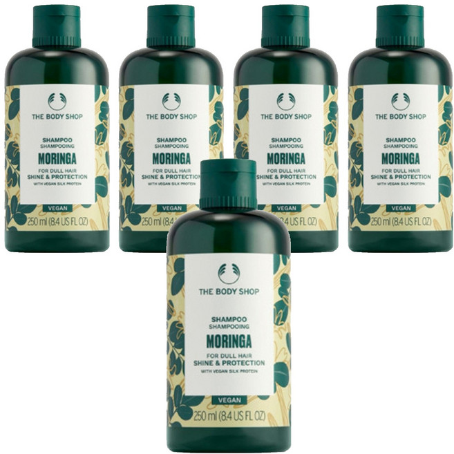 더바디샵 모링가 샴푸, 250ml, 5개