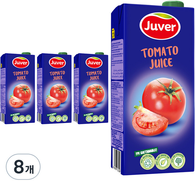 후버 토마토주스, 1L, 8개