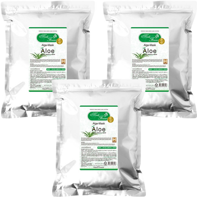 메디플라워 알지네이트 모델링 팩 알로에, 1개입, 3개