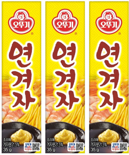 오뚜기 연겨자, 35g, 3개
