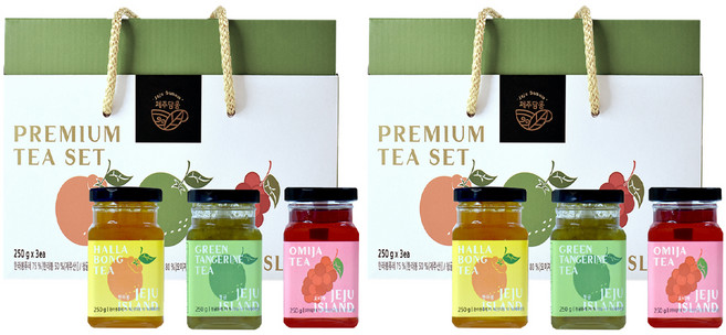 제주담움 프리미엄 차 한라봉 250g + 청귤 250g + 오미자 250g 세트, 2세트