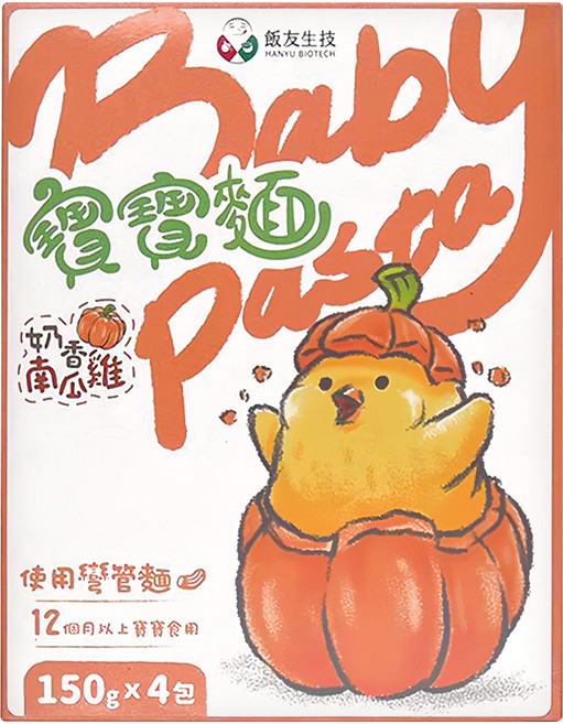 飯友 奶香南瓜雞寶寶麵, 600g, 1盒