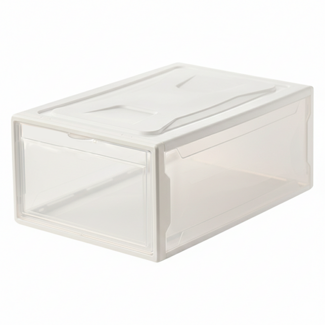 塑膠鞋盒, 透明色, 1個