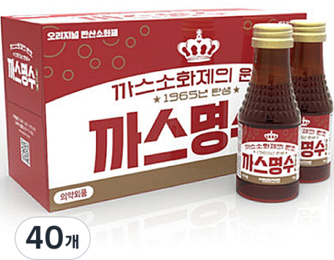 까스명수 골드액 소화제, 75ml, 40개