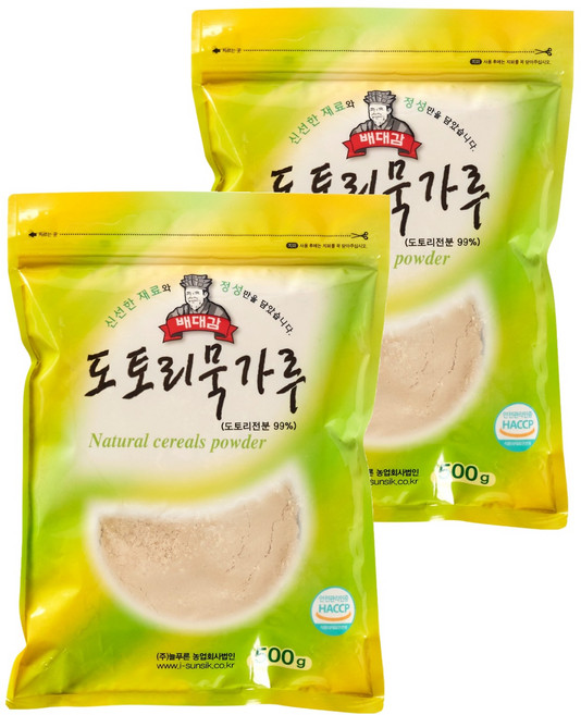 배대감 도토리묵가루, 500g, 2개
