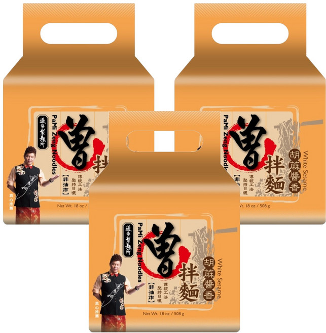 PaMi 曾拌麵 胡蔴醬香 127g, 12包