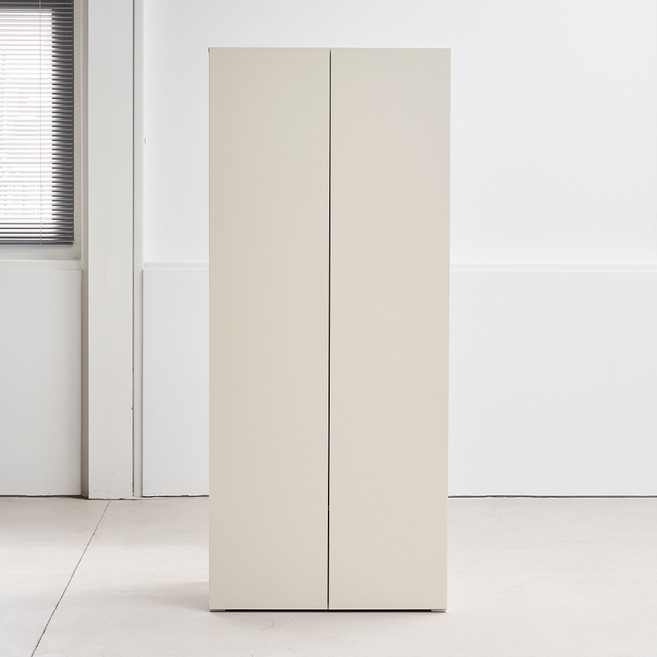 도모디자인 아르디아 1단 행거선반형 옷장 800 방문설치, 매트 아이보리