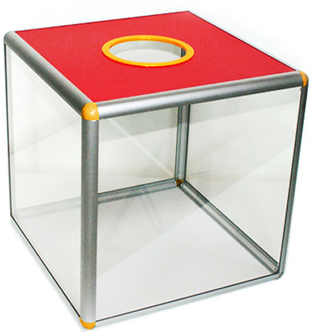 투명 추첨 응모함, 레드, 1개