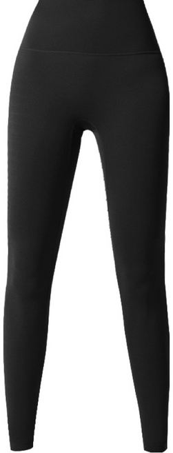 KR SKANGEL 後腰內袋高腰瑜珈褲 - 晶石黑 耐洗耐磨