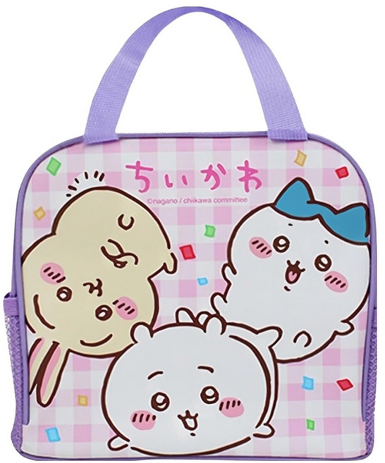 Chiikawa 吉伊卡哇 雙網便當袋, 紫色, 1個
