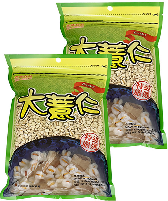 CHI-SHENG 耆盛食品 大薏仁, 500g, 2包