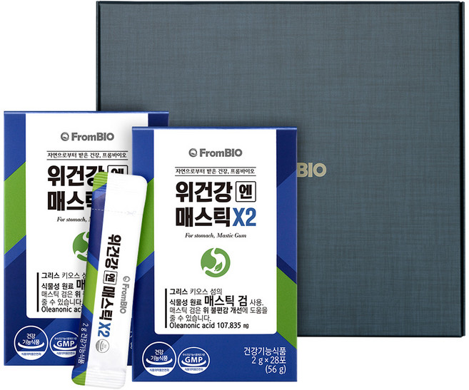 프롬바이오 위건강엔 매스틱X2, 56g, 2개