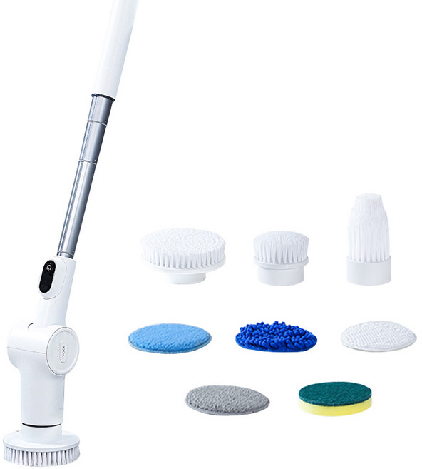 보아르 파워스핀 무선 욕실 청소기, 화이트, VCVC-010WH