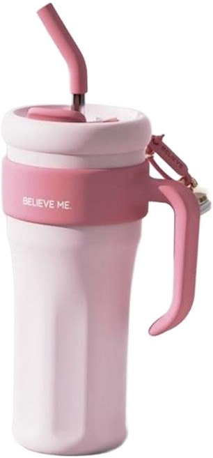 理享家 316不鏽鋼《超巨大容量1250ml》吸管保溫杯 保溫瓶粉紅1250ml, 粉紅, 1250ml, 1個