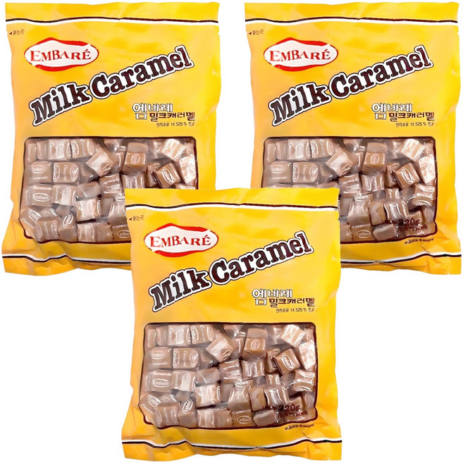 엠바레 밀크캬라멜, 720g, 3개