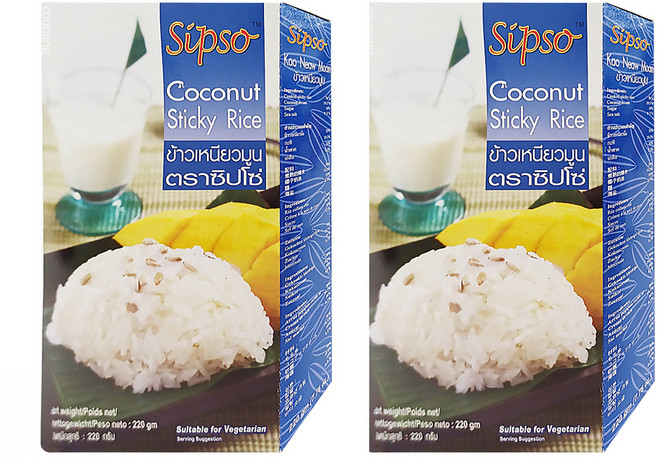 Sipso 泰國椰漿糯米飯, 220g, 2盒