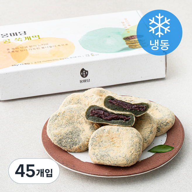 몽미당 콩 쑥개떡 (냉동), 60g, 15개입, 3박스