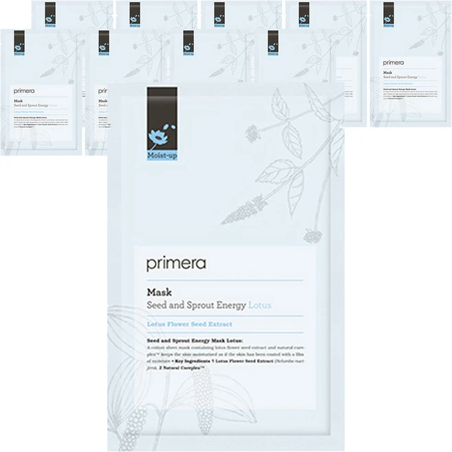 프리메라 S&S 에너지 마스크 로터스, 5개입, 2개 - 쿠팡