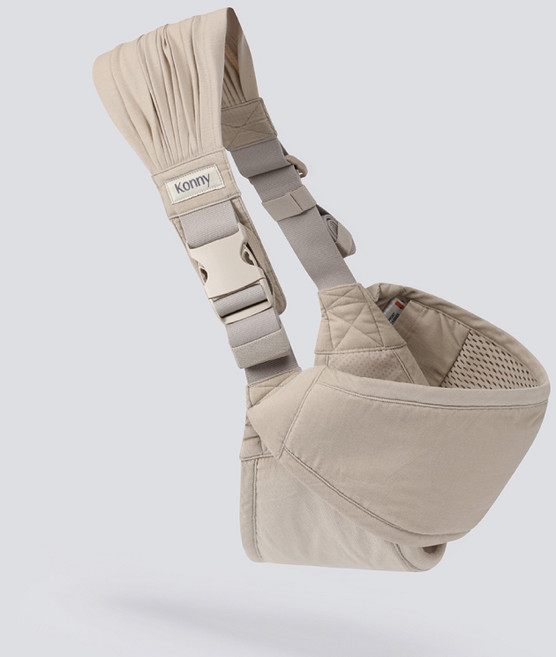 코니 유아용 듀얼 서포트 코듀로이 힙시트, 베이지
