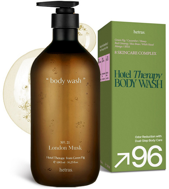 헤트라스 호텔 테라피 저자극 퍼퓸 대용량 바디워시 런던머스크, 1.013L, 1개