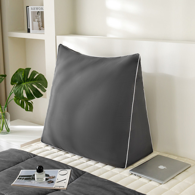 소하임 자이언트 삼각 등받이 쿠션, 차콜 그레이