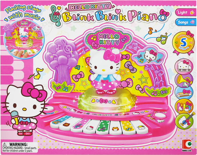 Hello Kitty 凱蒂貓 Sanrio 三麗鷗 閃亮舞台電子琴, 凱蒂貓 粉色, 1個