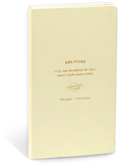 아이코닉 솔리튜드 라인 만년 핸디노트, 01 CREAM, 1개