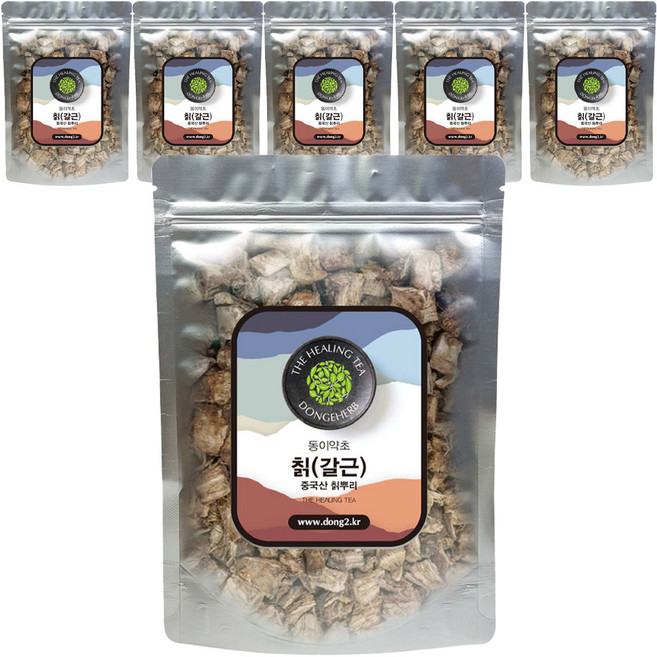 동이약초 칡 갈근, 500g, 6개