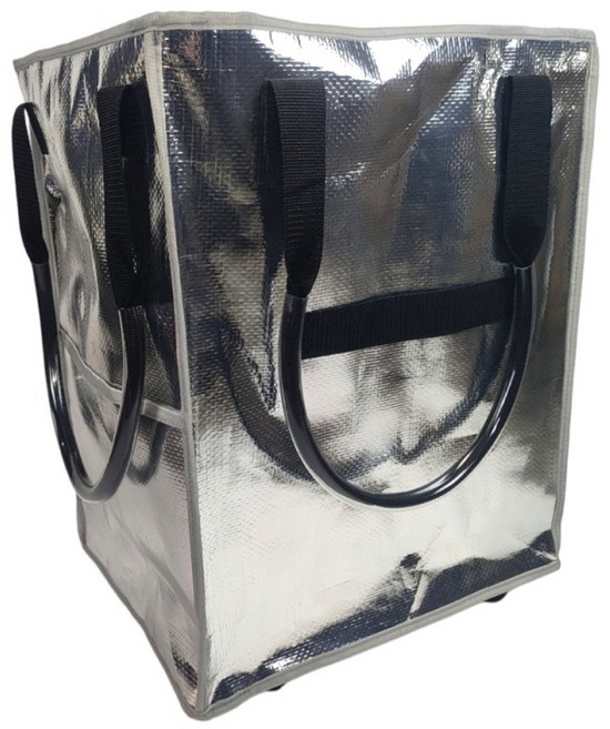 bebehome 防潑水摺疊編織收納推車, 銀色, 1個