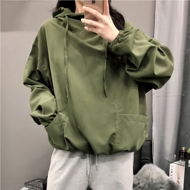 PEONIST Oversize防風連帽套頭衫