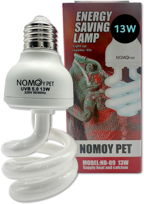 노모이펫 13W UVB 5 렙타일램프 ND-09, 1개, 화이트