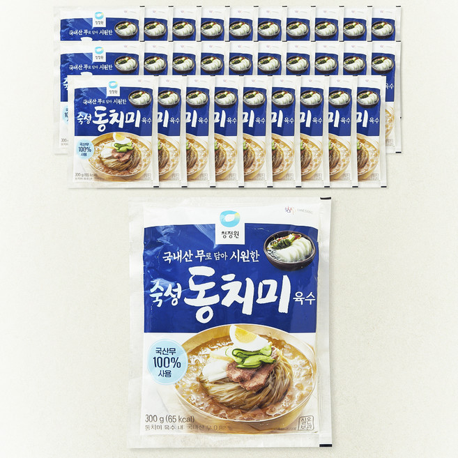 청정원 숙성 동치미 육수, 300g, 30개