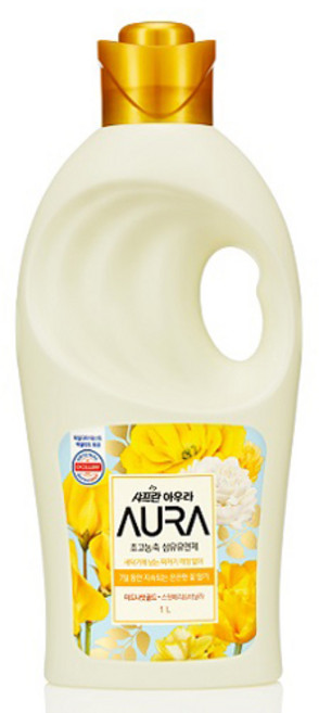 아우라 초고농축 섬유유연제 미드나잇골드 본품, 1L, 1개