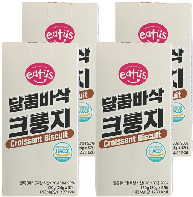 이더스 달콤바삭 크룽지 과자 5p, 120g, 4개