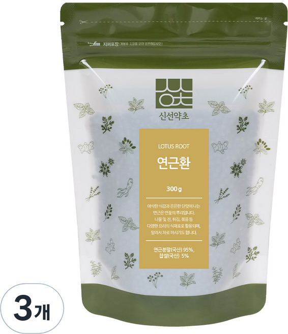 신선약초 연근환, 300g, 3개