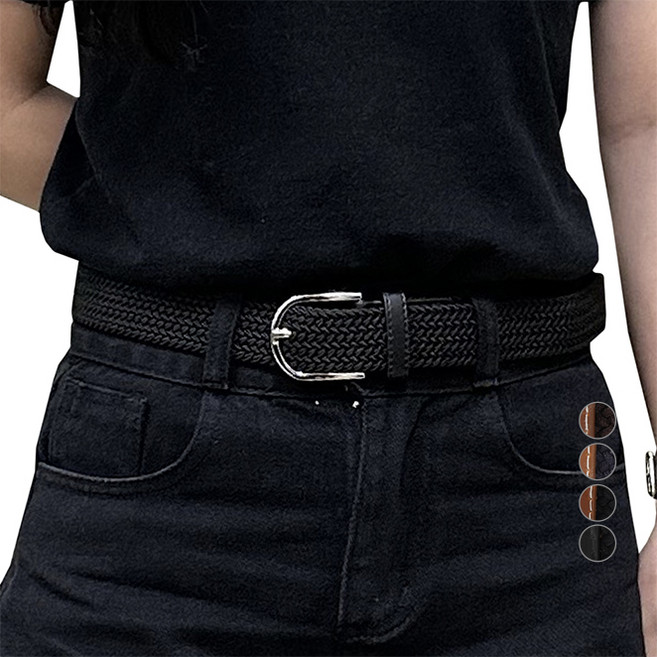 잭케빈 남녀공용 신축성 좋은 스판벨트 SP102