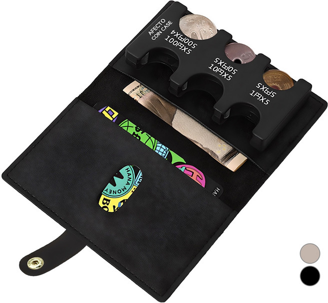 아펙토 남녀공용 동전지갑 1단 + PU 2단 지갑 세트