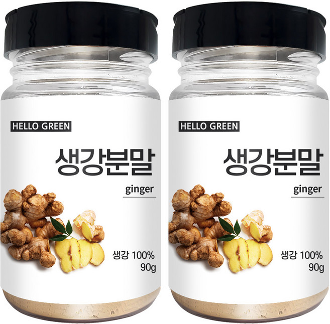 헬로우그린 국내산 생강분말, 90g, 2개