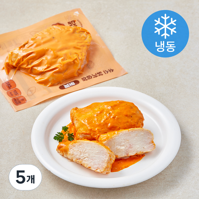 닭신 소스 닭가슴살 로제 (냉동), 100g, 5개, 1개입