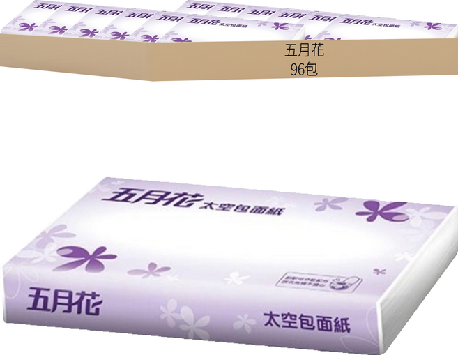 五月花 太空包面紙, 1入, 96包