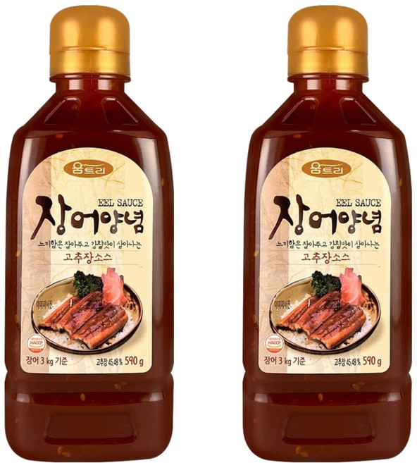 움트리 장어양념, 590g, 2개