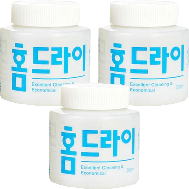 웰존코리아 홈드라이 세제 본품, 300ml, 3개