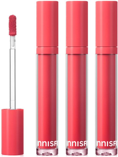 이니스프리 프루티 스퀴즈 립틴트, 4 말랑말랑 복숭아, 4ml, 3개