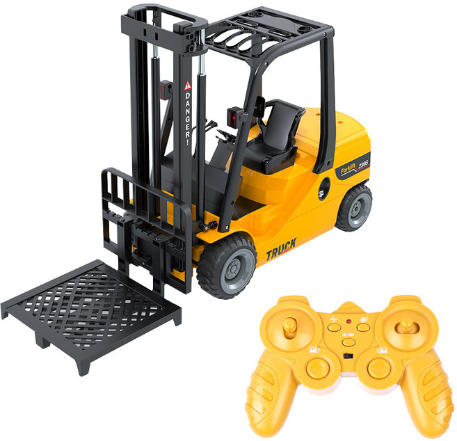 토이게이트 1:12 지게차 중장비 무선 조종 오토 리프팅 프로그래밍 RC카, 혼합색상, 1개