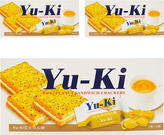 Yu-Ki 花生夾心餅, 150g, 3盒