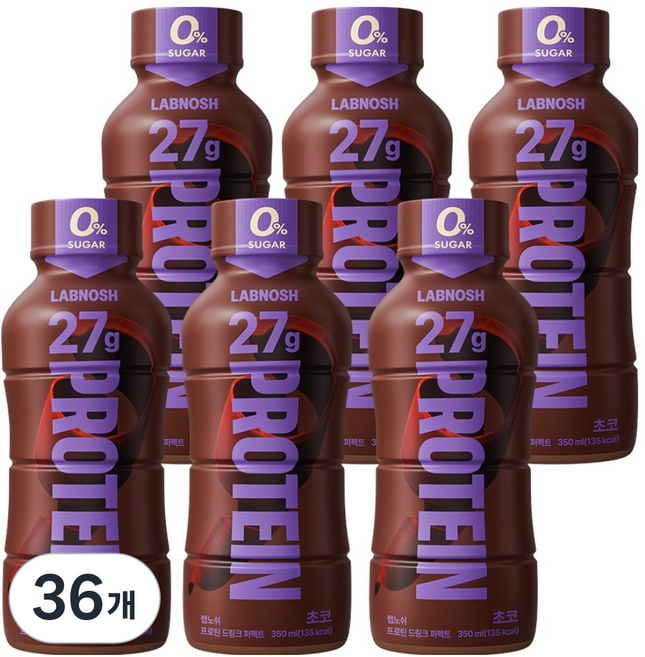 랩노쉬 프로틴 드링크 퍼펙트 초코, 36개, 350ml