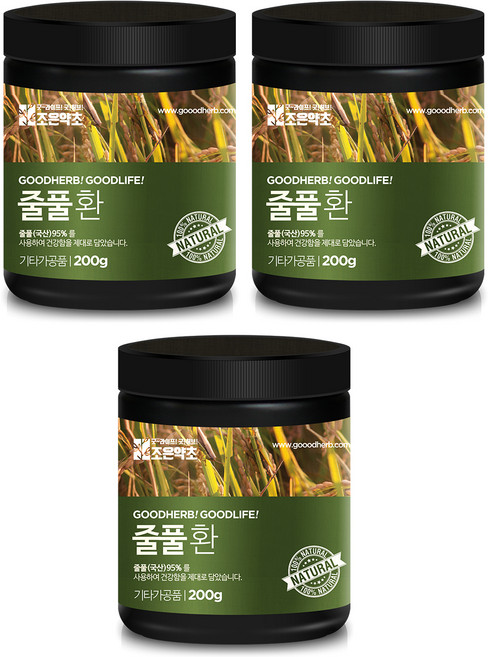 조은약초 줄풀환, 3개, 200g