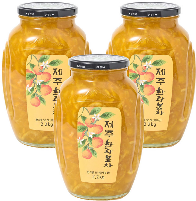 다하 제주 한라봉차, 2.2kg, 1개입, 3개