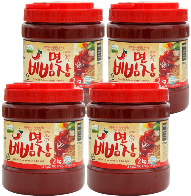 칠갑농산 면비빔장, 2kg, 4개